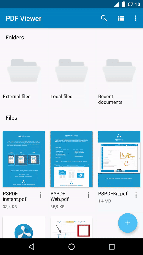 File browsing on your device
