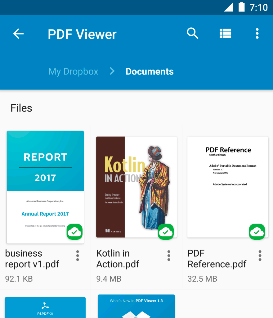 Play Store, PDF