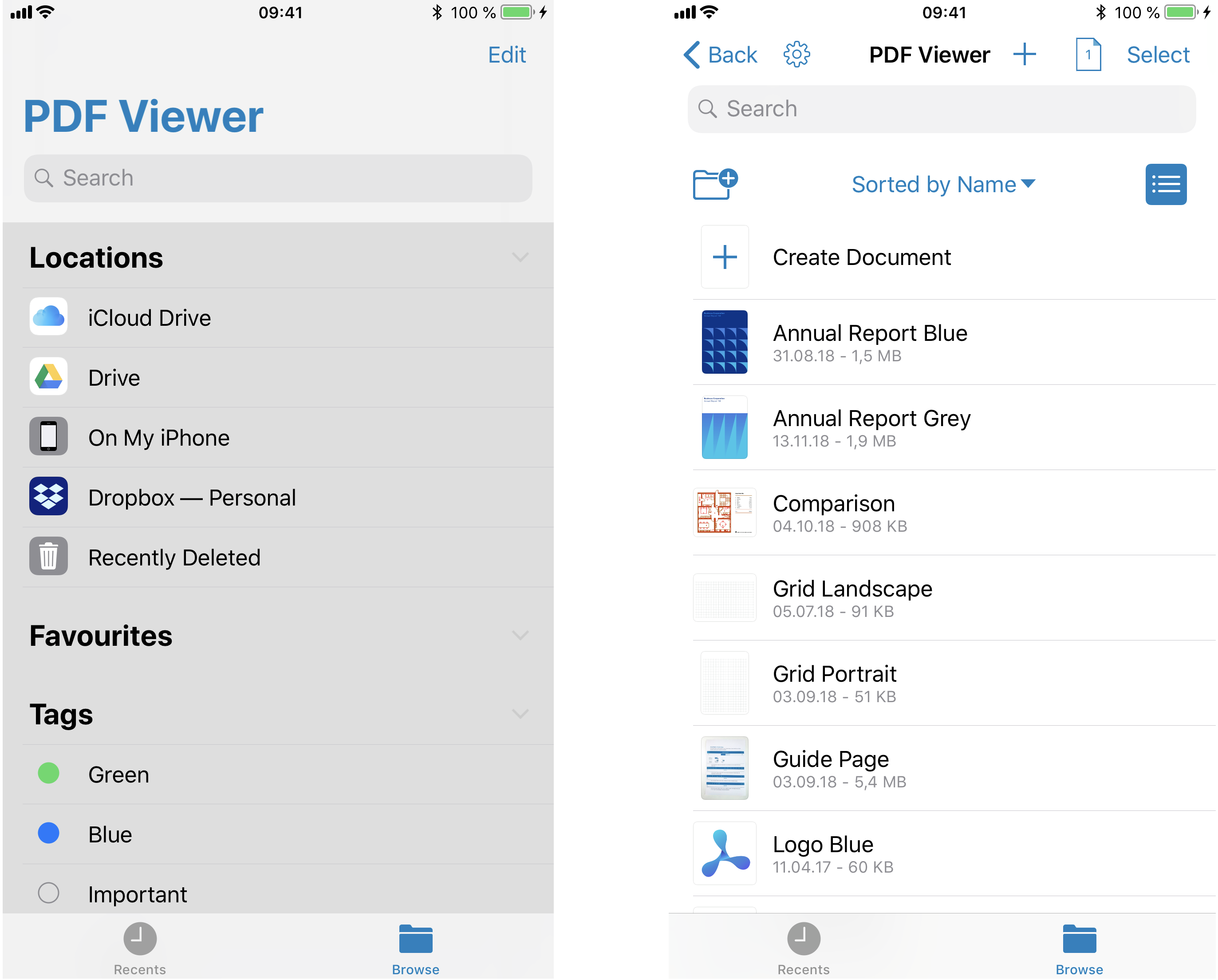  iOS PDF Viewer Buttons